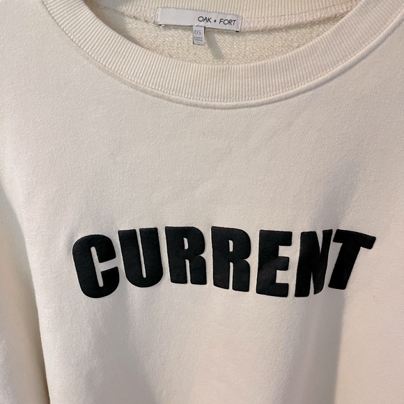 Oak + Fort cream color sweatshirt. One size. - Picture 3 of 5